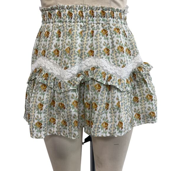 Loveshackfancy Ruffled Apricot Ice Piccolo Skirt Size P
